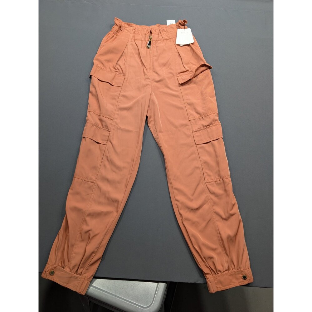 Sandro Paris Cargo Pants Terracotta Size 36 NWT Jogger